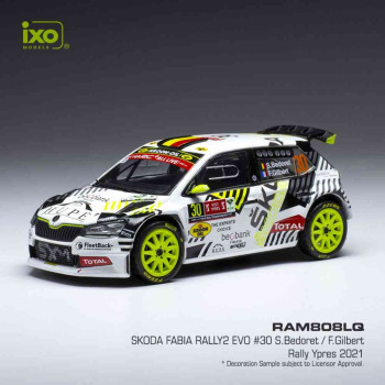 Skoda Fabia Rally 2 EVO No30 Skoda Belgium Rallye WM Rally Ypres Bedoret/Gilbert